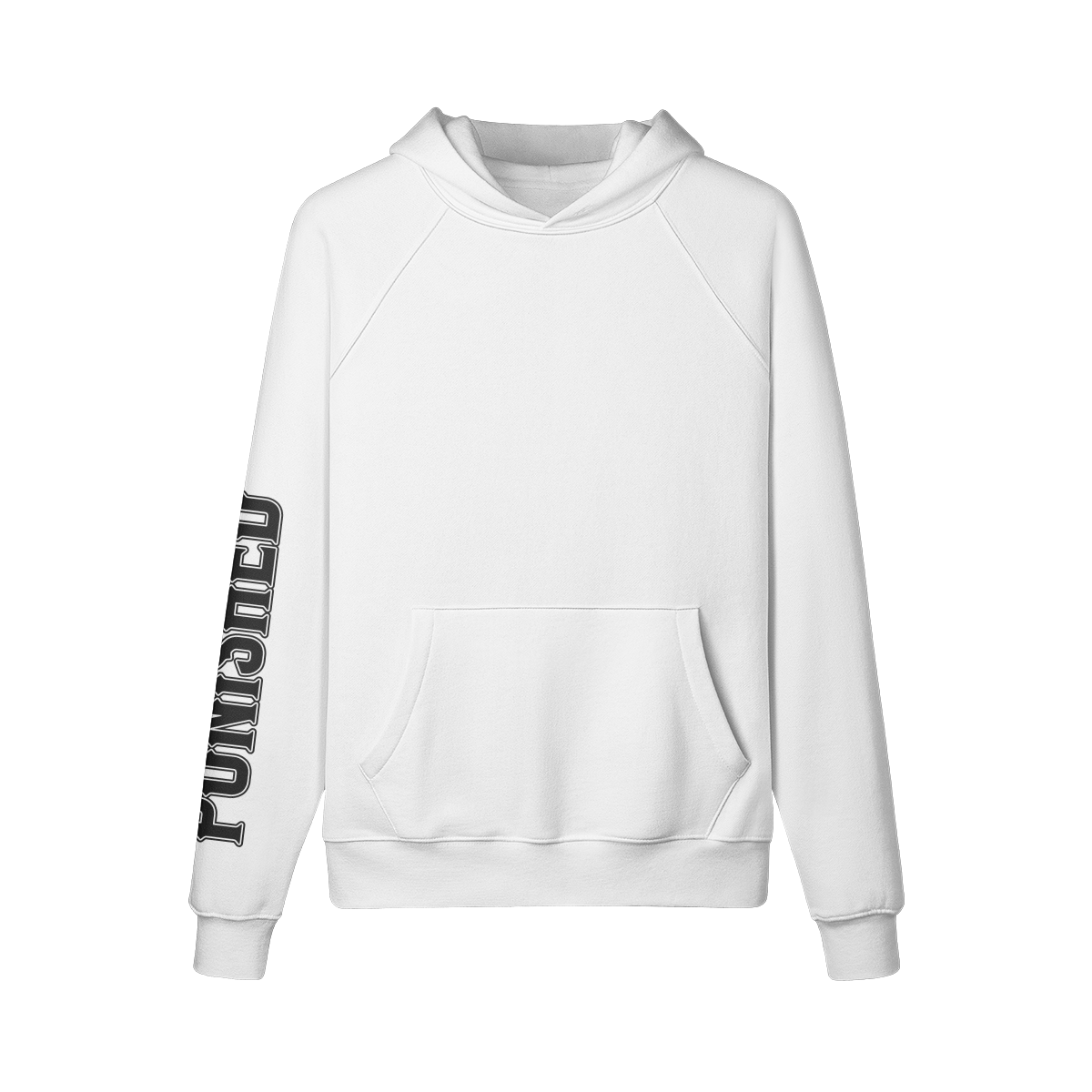 Stare Down White Fleece Hoodie
