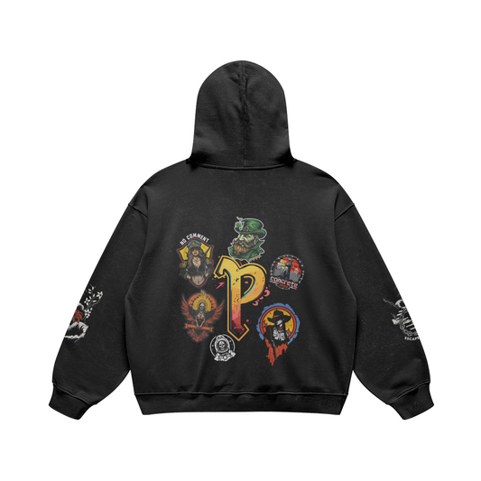 Patchwork Heavyweight Hoodie