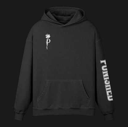 Branded Skull Oversized Hoodie
