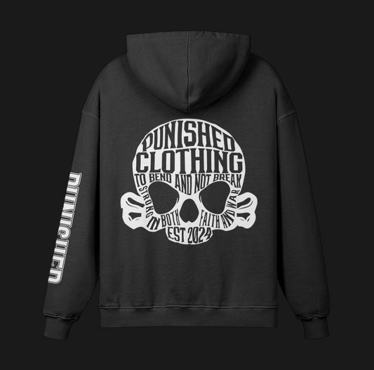 Branded Skull Oversized Hoodie